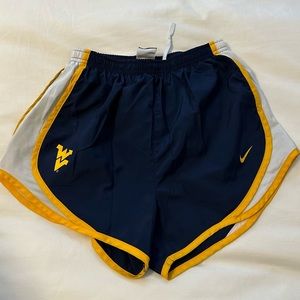 Nike Women's West Virginia Mountaineers Blue Dri-FIT Tempo Shorts